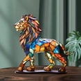 thumbnail image 5 of Acrylic Sculpture Wild Animal Metal Art Table Decoration Fine Workmanship Non-fading Desktop Ornament, 5 of 8