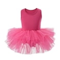 thumbnail image 2 of Mesh Dance Dress for Girls, Sleeveless Suspender Jumpsuit with Solid Color Design, Lightweight Breathable Polyester, Perfect for Birthday Party or Pageant, Size 120 cm, 2 of 4