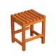 thumbnail image 2 of Banco de ducha, asiento esquinero para baño, mueble pequeño multiusos, taburete de ducha impermeable, banco de sauna para bañera o ducha. Marrón claro, 2 of 8