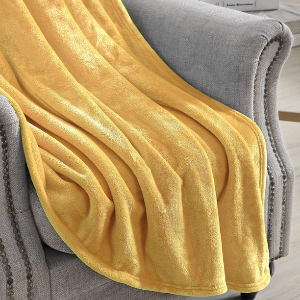 IGUOHAO Fleece Blanket Queen Size 90x90 Honey Gold Plush Fuzzy Lightweight Throw Super Soft Microfiber Flannel Nap Blankets for Couch Bed Sofa Ultra Luxurious Warm and Cozy for All Seasons Walmart