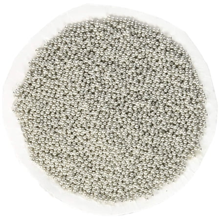Bakers EZ way Dragees 8-Ounce Sugar Cake Cupcake Cookie Sprinkles  2mm  Silver