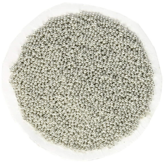 Bakers EZ way Dragees 8-Ounce Sugar Cake Cupcake Cookie Sprinkles, 2mm, Silver