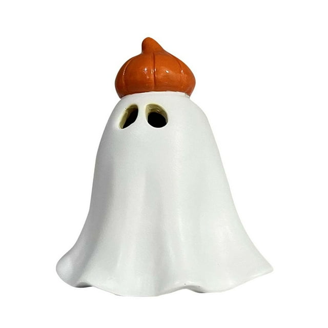 JJKBVCLO Brûleur d'Encens d'Halloween Citrouille Figurine en Résine Décoration Familiale
