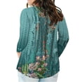 thumbnail image 4 of Dyegold Plus Size Tops For Women Dressy Teen Girls Women's Long Sleeve Blouses Plus Size Summer Tops For Women Fall Outfits Oversized ​Loose Fit Blouses ​Fall Blouses For Women ​Online Shopping, 4 of 6