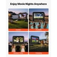 thumbnail image 6 of VEVOR Inflatable Movie Screen, 14 ft Outdoor Inflatable Projection Screen with Portable Storage Bag, Front/Rear Projection, Easy Set Up, Blow Up Screen for Outdoor Backyard Movie Night, Theme Parties, 6 of 9