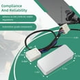 thumbnail image 3 of Briidea Load Equalizer and Stabilizer Controller/Resistor Compatible with Harley Davidson Motorcycle, Led Turn Signals, Plug and Play, Solving Led Turn Signal No Flashing, Fast Flashing, Dad Gift, 3 of 7