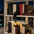 thumbnail image 6 of Cat Bookshelf Lantern, Cat Figurine with LED Shelf Decor, Retro-Style Night Light, for Porches, Patios, and Bookshelves Cat Lovers Night Light Edge Black, 6 of 6