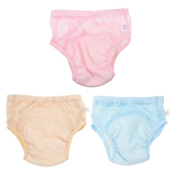 3 pañales reutilizables para bebés, cómodos y transpirables, de algodón, lavables y lavables (L)