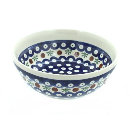 

Blue Rose Polish Pottery Nature Cereal/Soup Bowl