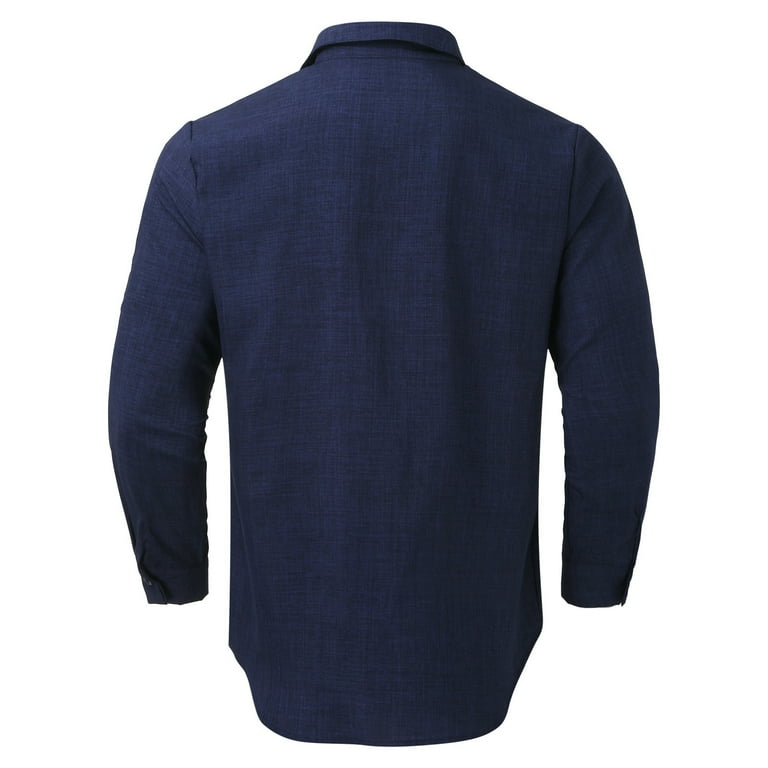 Buy Navy Knit Shirt, Casual Navy Solid Shirts for Men Online