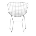 thumbnail image 2 of Dining Chair, Metal Frame, White  upholstered Seat, 2 of 4