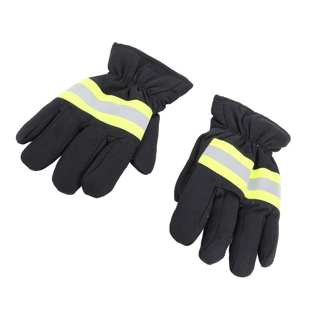 Guantes de rescate de extracción, Guantes de Bombero de Muñeca Elástica de 27 cm de Longitud Cómoda para la Soldenura de Carpintería