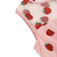 thumbnail image 6 of IBTOM CASTLE Women's 1950s Vintage Dress Short Sleeve Heart Print Mesh Retro Evening Prom Cocktail Party Swing A Line Dress XXL Pink - Strawberry, 6 of 8