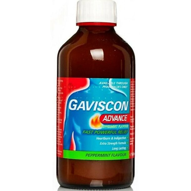 GAVISCON ADVANCE PEPPERMINT OIL 500ML