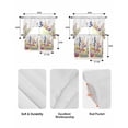 thumbnail image 5 of Spring Floral Swag Curtains for Living Room/Bedroom Windows, Summer Watercolor Botanical Colorful Kitchen Curtains and Valances Set 36 Inch Length, Light Filtering Swags Valance Curtain Panels, 5 of 5