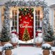 thumbnail image 4 of Christmas Door Curtain Santa Claus Polyester Fabric Decorative Cover for Holiday Party Wall and Door Hanging Festival Home Decor, 4 of 6
