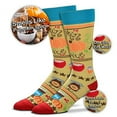 thumbnail image 2 of For Bare Feet-Smell My Feet-Mens & Womens Novelty Christmas Holiday Food-Scented Socks- 1 Size Fits Most-Pumpkin Spice Latte, 2 of 3