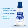 thumbnail image 3 of Crest Mouthwash Pro-Health Nightly Bacteria Shield, Anti-Bacterial for Overnight Protection, Alcohol Free, Antigingivitis & Antiplaque, Soothing Mint Flavor, 1 L (33.8 fl oz), 3 of 12