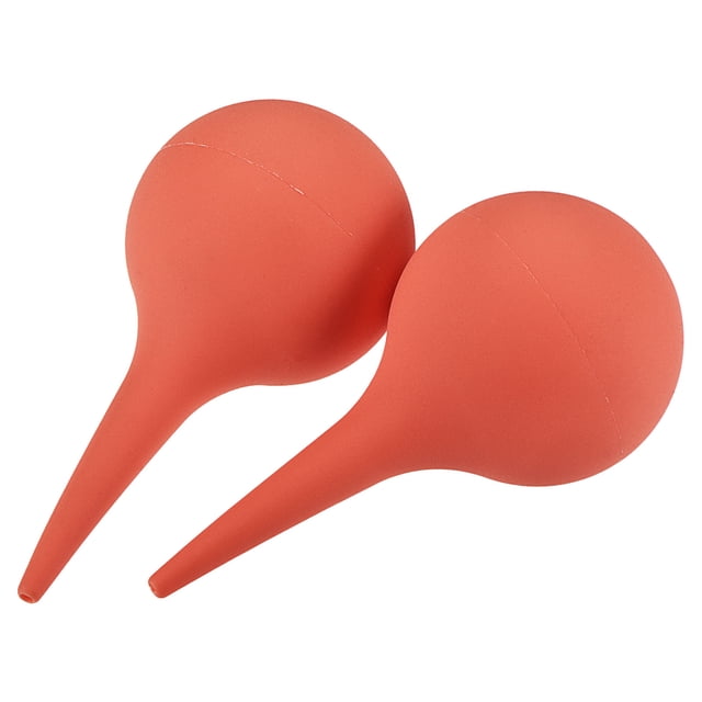 Polvo Bola Aire Soplador Goma Soplado Bomba Limpieza Herramienta para Cámara Lente, Teclado, PCB Placa, Computadora, Plantas, 75ml, Rojo, Paquete de 2