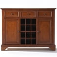 thumbnail image 3 of Crosley LaFayette 3 Drawer Wine Rack Buffet in Cherry, 3 of 6