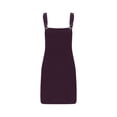 thumbnail image 5 of Lovskoo Women's Cute Corduroy Overall Bib Dress Pinafore Buckle Suspender Skirt Jumper Dress with Pockets Purple S, 5 of 7