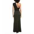 thumbnail image 2 of Halston womens  Roselle Crepe Gown, 6, Black, 2 of 3