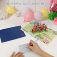 thumbnail image 5 of 1pc Birthday Card Pop Up 3D Happy Birthday Card Handmade With Envelope And Message Tag, 5 of 6
