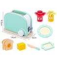 thumbnail image 3 of Wooden Kitchen Playset Toy Bread Maker Simulation Appliance For Kids Pretend Cooking, Role Playing Educational Learning Tool With Utensils, 3 of 8
