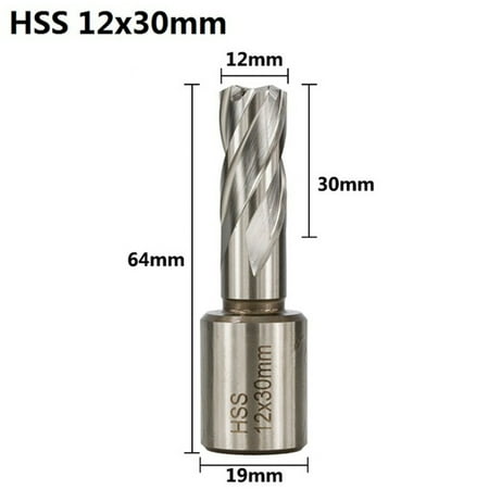

Goodhd Annular Cutter HSS Metal Core Drill Bit Hollow Drill Bit Hole Opener 12-42mm