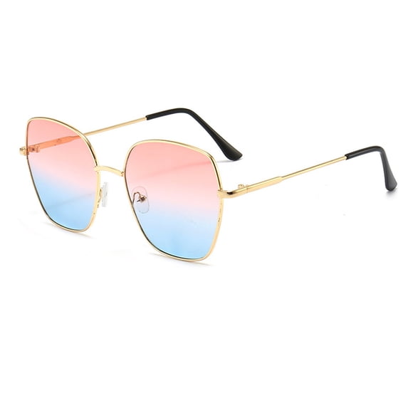 Fashion Women Round Polarized Glasses Sunglasses Gradient Color Shades Great For Travel Shopping Outdoors sunglasses womens blue light glasses for woman Pink