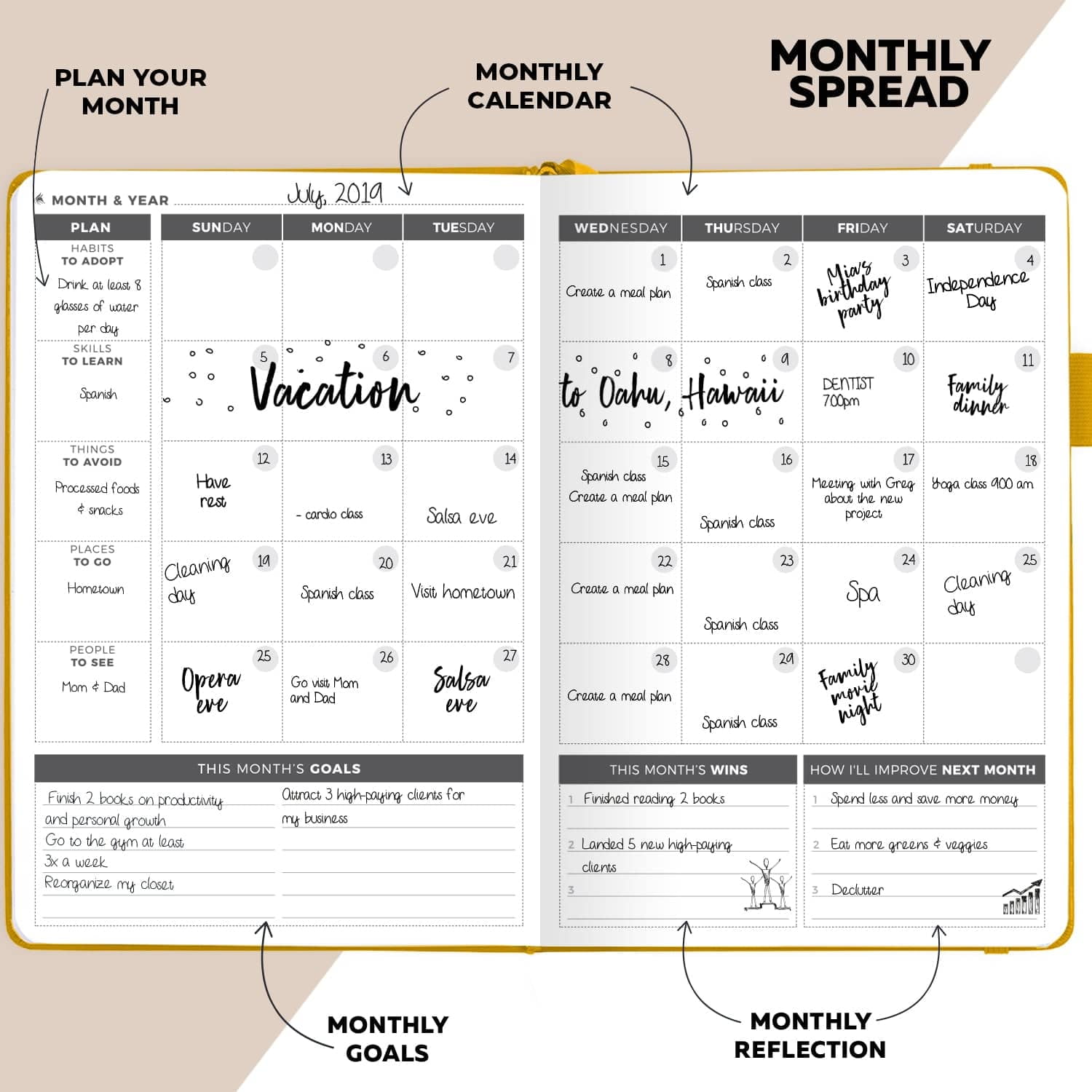 Clever Fox undated Weekly Planner