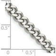 thumbnail image 3 of Stainless Steel Polished 6.75mm 22In Curb Chain (22 X 6.75) Made In China srn689-22, 3 of 5