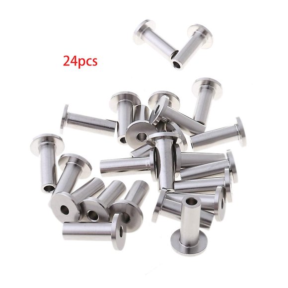 Stainless Steel Protector Sleeves For 1/8" Cable Railing, Wood Posts, Diy Balust - krygv