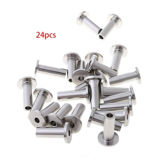 Stainless Steel Protector Sleeves For 1/8" Cable Railing, Wood Posts, Diy Balust - krygv