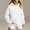 White women hooded sweatshirt a1, variant on thefmos Women's Fall Winter Hooded Slit Pullover Tops Sweatshirts Loose Casual Hoodie Long Sleeve Tunic Blouses with Pocket Trendy Vacation Clothes, Green M