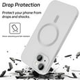 thumbnail image 2 of Decase for iPhone 15 Plus Compatible with Mag Safe Case,Camera Lens Protector,Slim Magnetic Shockproof Anti-Scratch Anti-Fingerprint Skin Friendly Matte Back Cover Case for iPhone 15 Plus,Silver, 2 of 5
