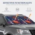 thumbnail image 5 of Uemuo Tropical Flower Printed 2 PCS Car Windshield Sun Shade, Auto Sun Heat and UV Rays Blocker, Foldable Automotive Front Window Sunshade Protector, 5 of 7