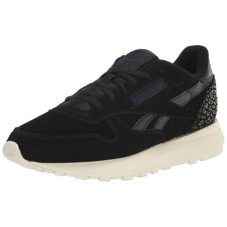 Reebok Women's Classic Leather SP Sneaker, Black/Chalk, 9.5 US Women