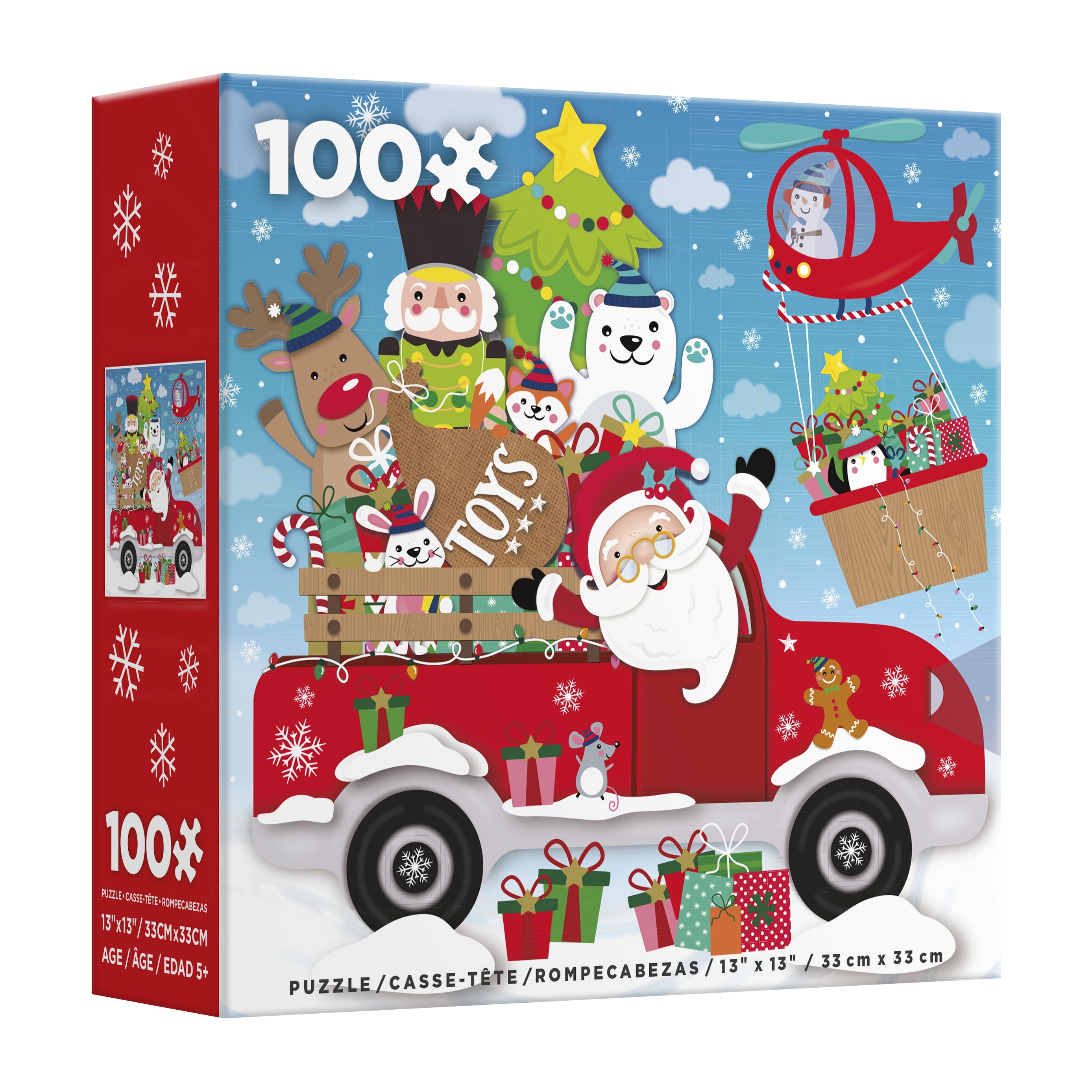 Ceaco 100Piece Kids Christmas Oh What Fun! Interlocking Jigsaw Puzzle
