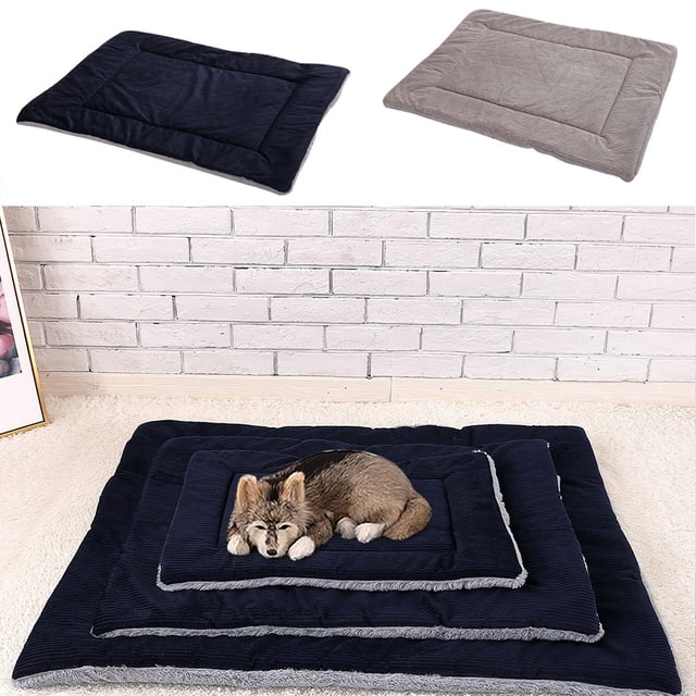 Fiudx Colchón para Mascotas, Cómodo y Suave, Diseño Elegante, Base Resistente Al Agua, Ideal para Perros Pequeños, Medianos y Grandes, Varios Tamaños, para Uso En Interiores, 60 X 40 Cm, 75 X 55 Cm,