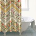 thumbnail image 4 of Pioneer Flower Floral Print Pattern Shower Curtain 72"x84" ,Bathroom Decorative Shower Curtains Set with 12 Hooks,Modern Waterproof Washable Shower Curtain, 4 of 6