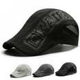 thumbnail image 2 of LAST CLANCE SALE! Men's Mesh Flat Cap Breathable Summer Newsboy Hat Beret Cabbie Ivy Hat Gatsby Newsboy Hat for Driving Hunting, Gray, 2 of 8