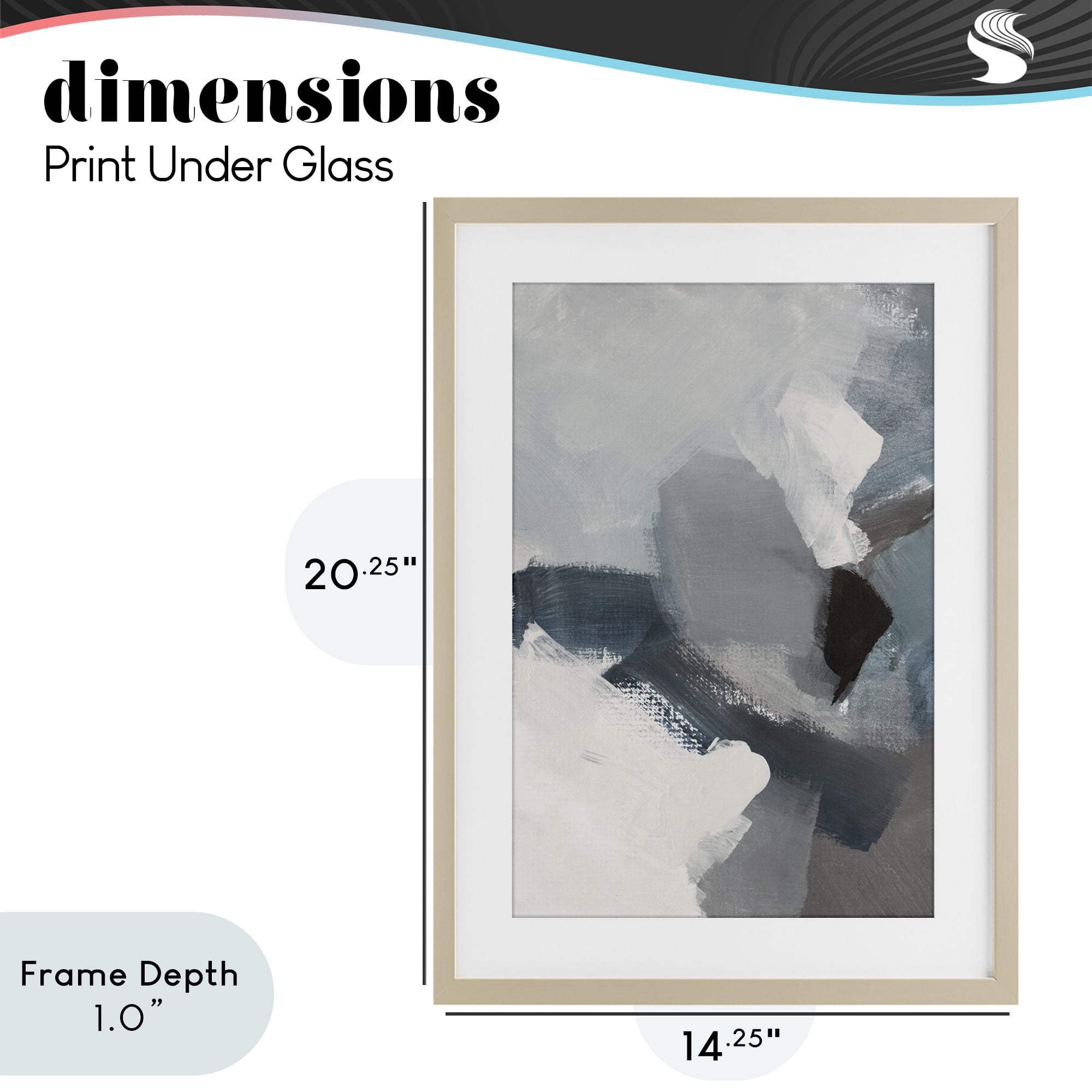 Stupell Industries Peace In The Storm Birch Framed Print Under Glass, design by Lanie Loreth