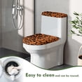 thumbnail image 4 of HELLHERO Pumpkin Pattern Cozy Polyester Fabric Bathroom Seat Covers, Fits All Toilet Shapes, Universal 17x21 Inches Soft, Reusable, 4 of 8