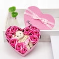 thumbnail image 3 of 10Pcs Soap Flower Bear with Box Girlfriend Birthday Wedding Valentine Day Gift, 3 of 8