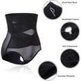 thumbnail image 4 of Mujeres Butt Lifter Shapewear Hi-Waist Double Tummy Control Panty Cintura Trainer Body Shaper Negro 2XL Jormftte LRWJ646-3, 4 of 6