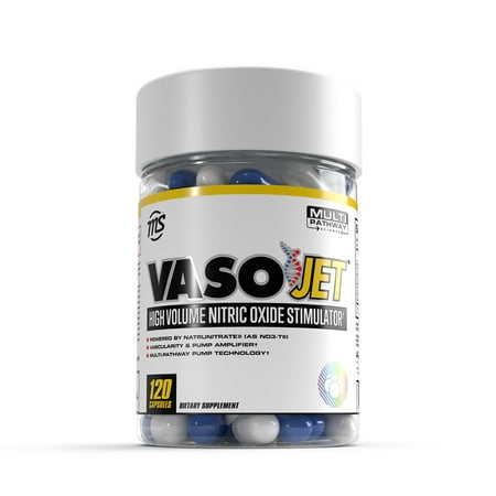 MAN Sports Vasojet - Muscle Pump Supplements - Nitric Oxide Booster - 120 Capsules for 40 Days