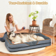 thumbnail image 4 of Cshidworld Cama Ortopédica para Perros Grandes y Medianos, Sofá Cama para Perros con Funda Removible y Lavable, Fondo Antideslizante, Cama para Mascotas con Cobija de Forro Polar para Perros, 30 x 20, 4 of 9
