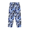 thumbnail image 5 of Daiia Blue Lightning2 Women's Sleep Pant with Pockets and Drawstring,Pajama Pants-Large, 5 of 9