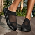 thumbnail image 5 of VeFlora Couples On Mesh Sneakers, Breathable Knit Casual Walking Shoes, Lightweight Thick Sole Platform Loafers for Men Women, Everyday Summer Comfort Shoes(Black/40), 5 of 8